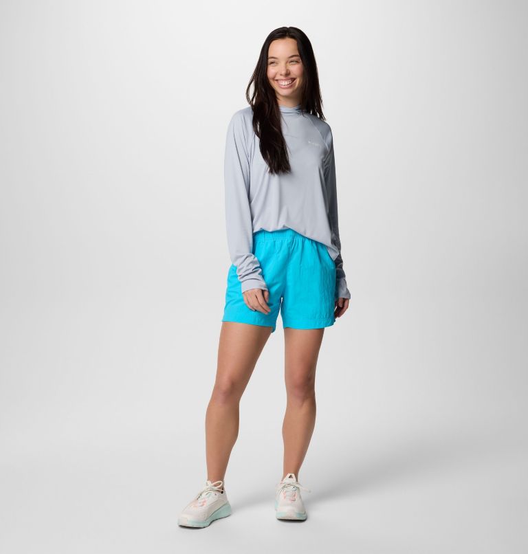 Women's Backcast II Water Shorts, Color: Atoll, image 6